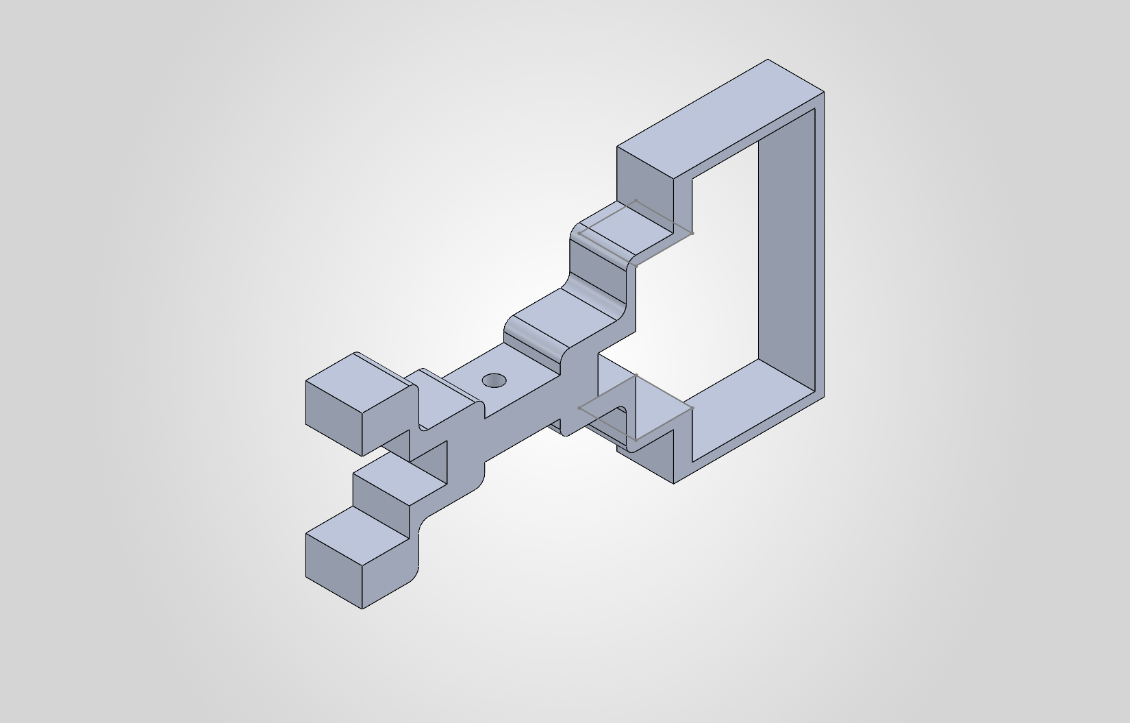 Upper beam CAD model